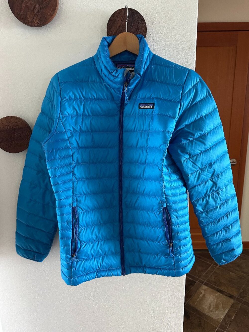 Patagonia Women's Down Sweater in Andes Blue, Size L